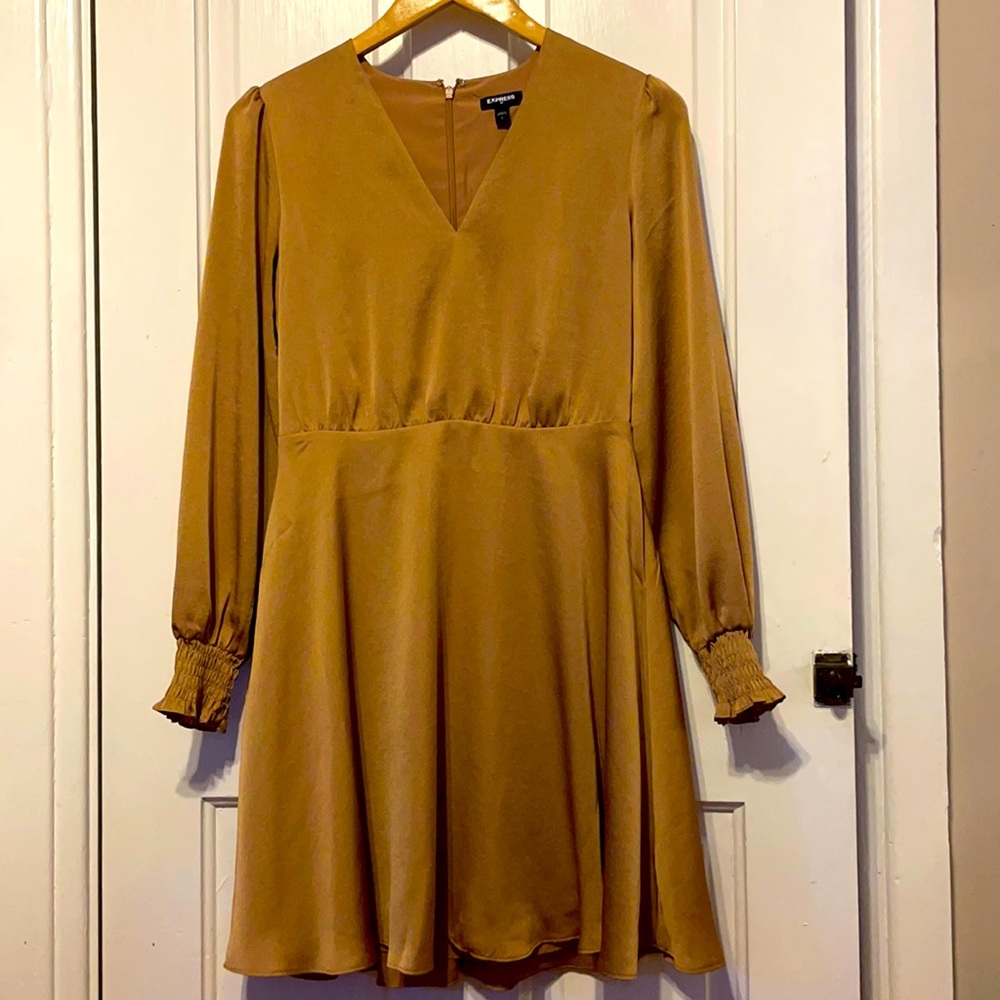 Gold dress from Express
